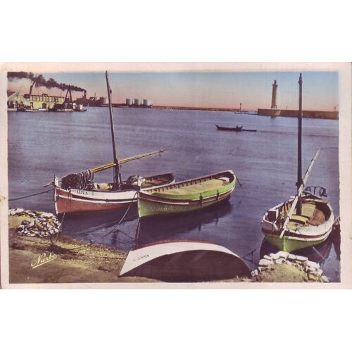 Sete . Herault . Ensemble Du Port Des Barques De Peche Catalanes  Edition Narbo Veritable Photo Au Bromure