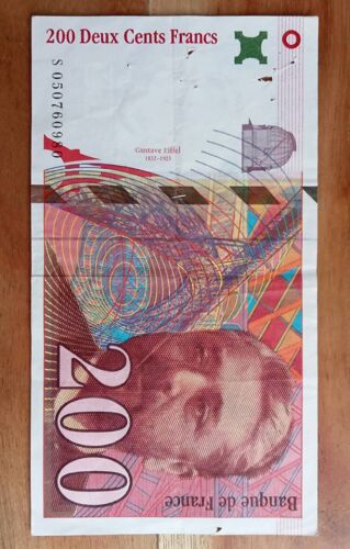 Billet 200 Francs Gustave Eiffel 1997