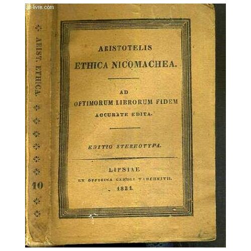 Aristotelis Physica - Ad Optimorum Librorum Fidem Accurate Edita - Volume 10 / Texte En Latin Et En Grec.