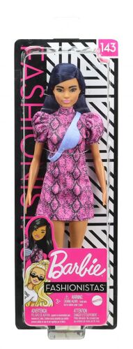 Mode Et Beaute Barbie - Poupée Fashionistas Robe Python #143 - Poupée Mannequin - Dès 3 Ans