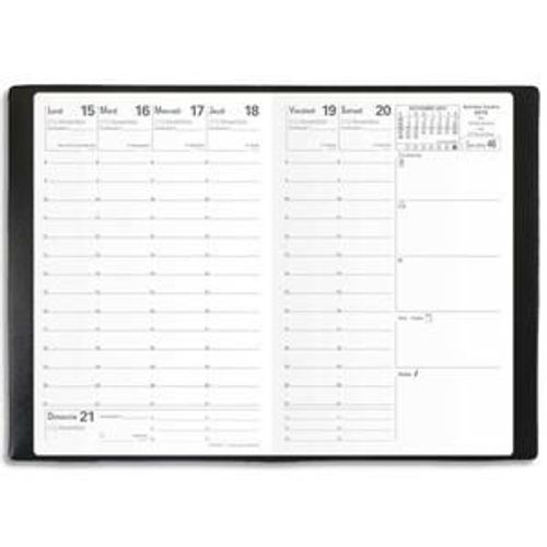 Quo Vadis Semainier Affaires De Nov. À Déc. 1s/2p, Format 10 X 15 Cm Couvert. Noire