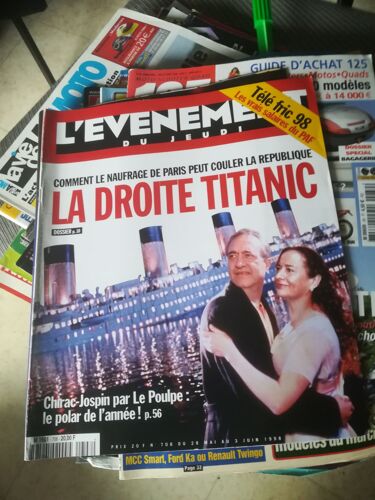 L Evenement Du Jeudi 708 De 1998 Dumas,Gates,Piat,Rave,Duvall,Wenders