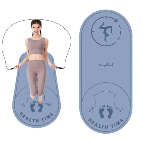Tapis De Corde À Sauter Antidérapant 140x60cm, Tapis Insonorisé À Absorption Des Chocs Pour La Gymnastique À Domicile, Protège Les Genoux