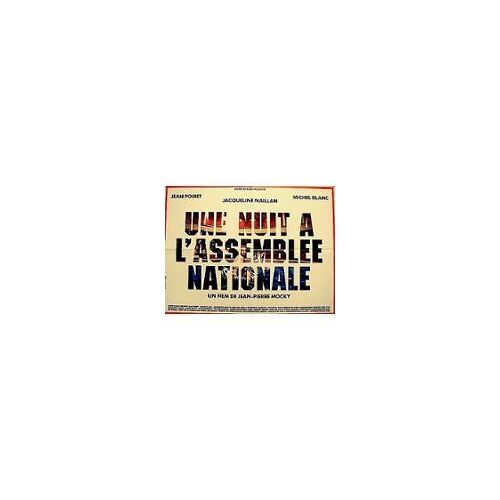 Une Nuit À L'assemblée Nationale - Jean Pierre Mocky - Michel Blanc - Affiche De Cinéma Pliée 60x80 Cm