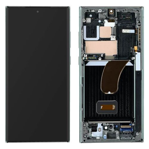 Écran Complet Officiel Pour Samsung S23 Ultra Vitre Tactile Et Châssis Vert