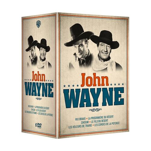 John Wayne - 6 Films : La Prisonnière Du Désert + Chisum + Rio Bravo + Voleurs De Trains + Le Fils Du Désert + Les Cordes De La Potence - Pack