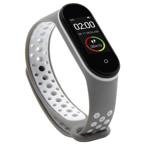 ABYX Fit Lime - Tracker d'activités avec bracelet - silicone - gris - affichage 0.96" - Bluetooth - 26 g