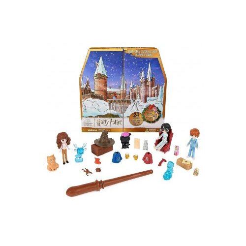 Calendrier de l'Avent Harry Potter 24 surprises - Dont 3 Figurines Magical Minis, Accessoires exclusifs - Set Jouet Fan Noel et carte