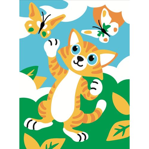 Tableau Peinture Au Numéro Pour Enfant César Le Chat