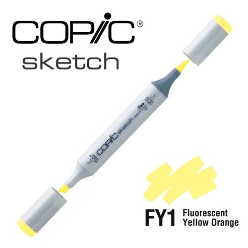Marqueur À L'alcool Copic Sketch Fy1 Fluorescent Yellow Orange