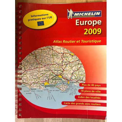 Atlas Routier Et Touristique Michelin Europe 2009 
