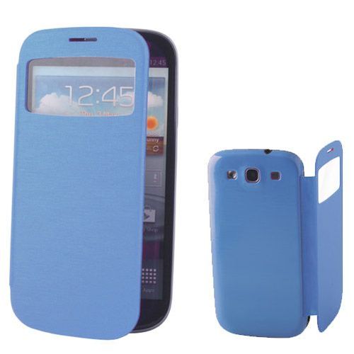 Etui Lateral S View Pour Samsung Galaxy S3 - Bleu