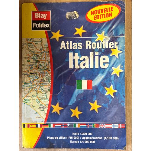 Blay Foldex Atlas Routier Italie Nouvelle Edition 