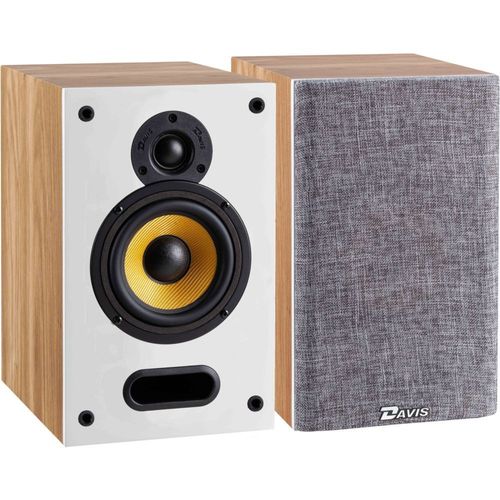 Enceinte bibliothèque Davis HERA 70 frene clair X2