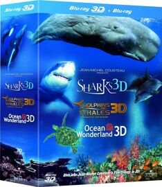 Jean-Michel Cousteau Documentaire 3d (Compatible 2d) - Trilogy Blu-Ray Import Anglais - Vf Incluse