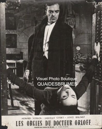 Les Orgies Du Docteur Orloff : Jeu De 35 Photos Cartonnées D'exploitation Cinématographique - Format : 23x29,5 Cm - De Santos Alcocer, Avec Howard Vernon, María Saavedra, Adolfo Arlés - 1967