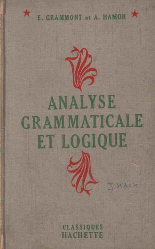 Analyse Grammaticale Et Logique