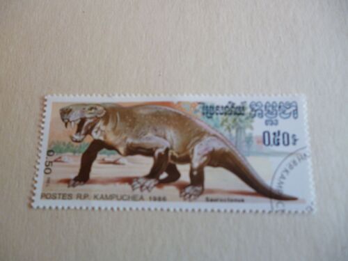 Timbre "Cambodge 1986 :Sauroctonus".