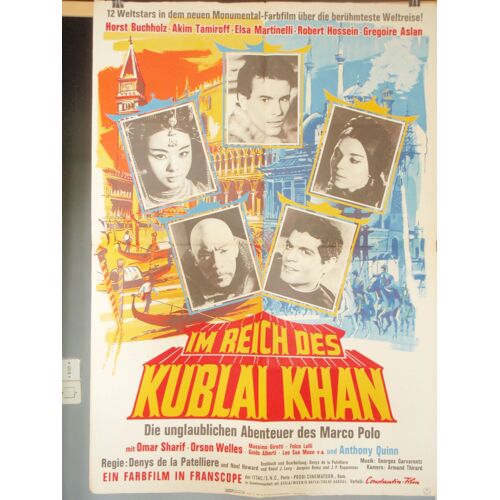 La Fabuleuse Aventure De Marco Polo - 1964 - Affiche Originale Allemande Pliee 60 X 80