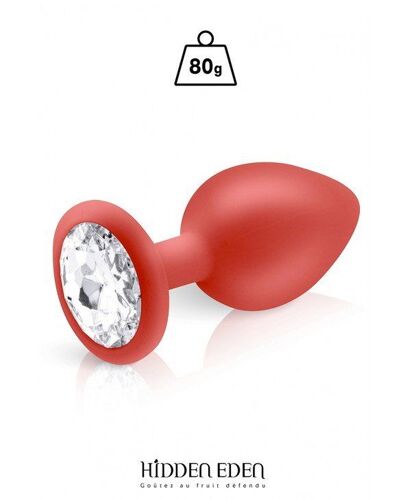 Plug Bijou Silicone Rouge L