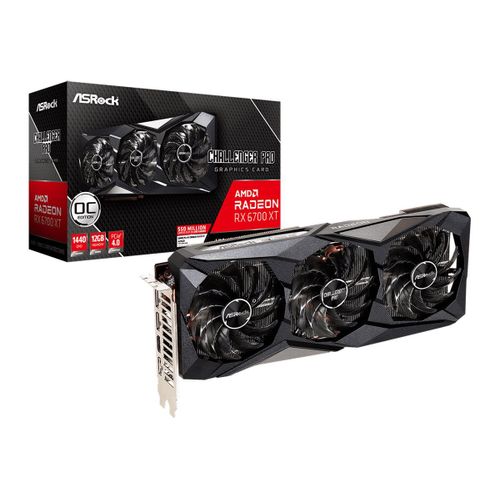 ASRock Radeon RX 6700 XT Challenger Pro 12GB OC - Carte graphique - Radeon RX 6700 XT - 12 Go GDDR6 - PCIe 4.0 x16 - 3 x DisplayPort, HDMI