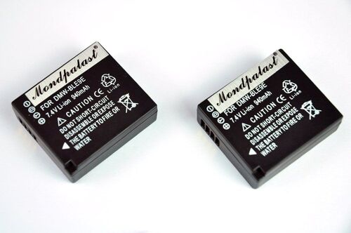 Remplacement Batterie X2 Li-Ion Type Dmw-Ble9 , Dmw-Ble9e 940 Mah Avec Infochip + Chargeur + Eu Cable Pour Panasonic Lumix Dmc-Gf3 , Dmc-Gf3c , Dmc-Gf3k , Dmc-Gf3w , Dmc-Gf5