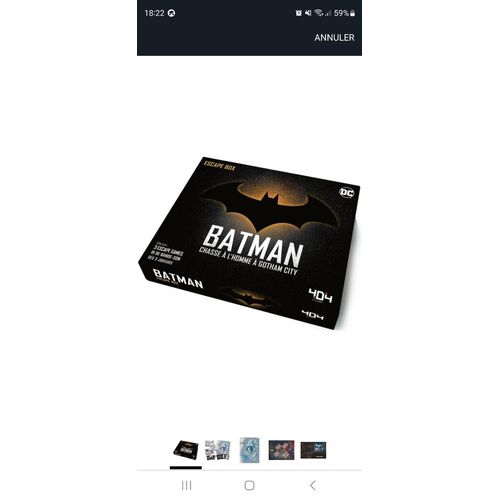 Boite De Jeu Escape Game Batman