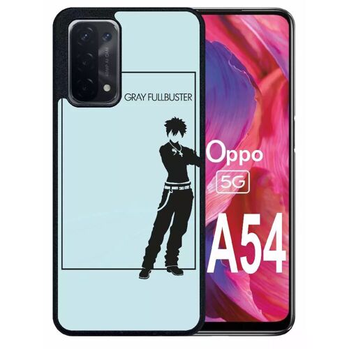 Coque pour oppo a54 5g - fairy tail gray fullbuster - silicone - noir