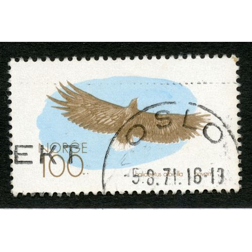 Timbre Oblitéré Norge 100, Haliaeetus Albicilla