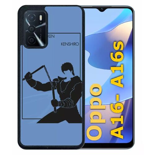 Coque pour oppo a16s - hokuto no ken kenshiro - silicone - noir