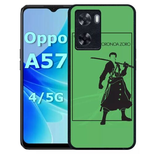 Coque Pour Oppo A57 - One Piece Roronoa Zoro - Silicone - Noir