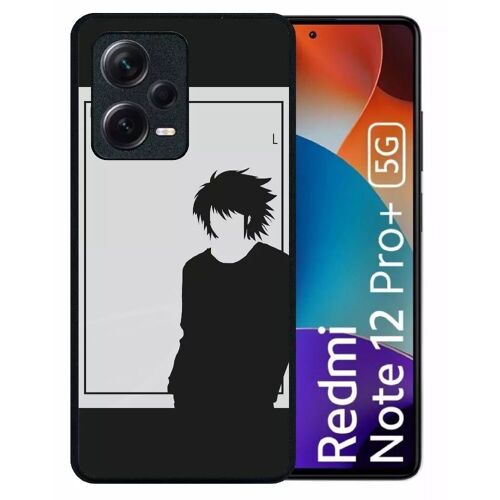 Coque pour redmi note 12 pro+ - death note l - silicone - noir