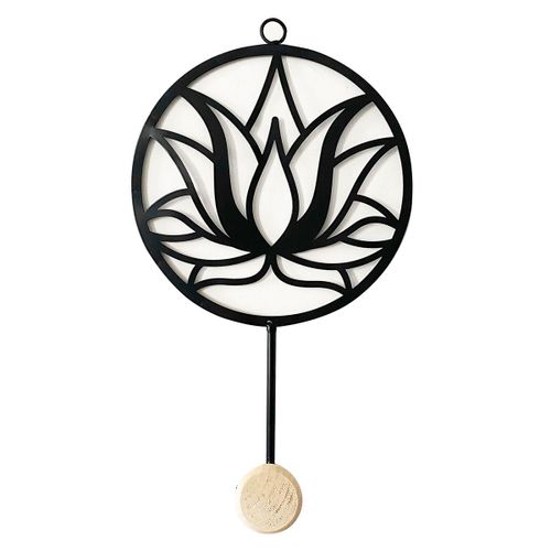 Signes Grimalt By SIGRIS - Percha Flor Loto Negro de Metal | Perchero Perchero, Percha De Entrada Percha Para Abrigos cm