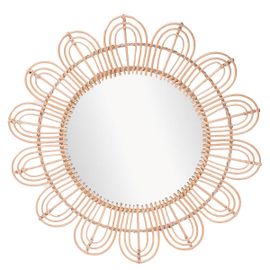 ORIGEN Home Decor Espejo Girasol Redondo Vintage | Blanco 90x90x2cm<br /><br />