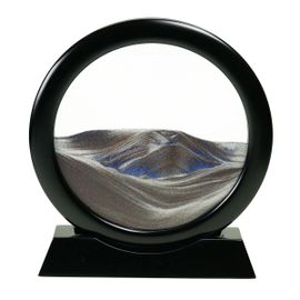 ORIGEN Home Decor Cuadro Complementos Natura | Cuadro Negro Redondo - 25x25x6cm<br /><br />