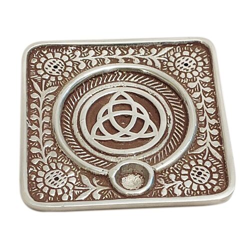 ORIGEN Home Decor Portavelas pentagrama Complementos Natura | Portavelas Blanco Rectangular - 1x9x9cm