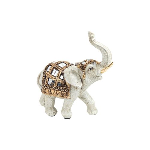 Signes Grimalt By Sigris - Figuras Decorativas | Figura Decorativa Elefante - 12 x 5 x 11 cm Resina | Color: Blanco