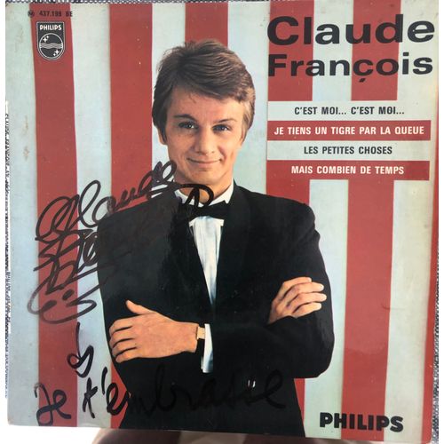 Disque Vinyl Claude François Dédicacé