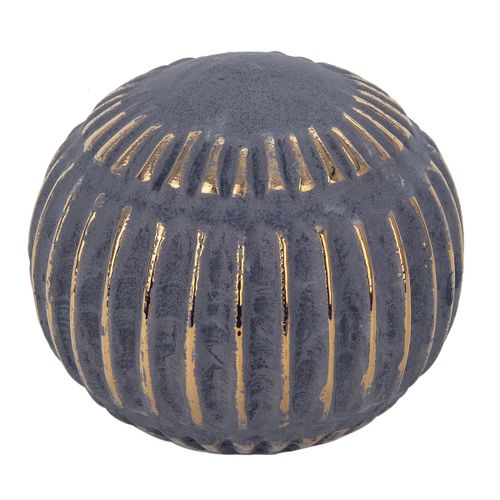 ORIGEN Home Decor Jarrón decoracion Jarrones Y Portavelas | Jarrón Gris Redondo - 9x10x10cm