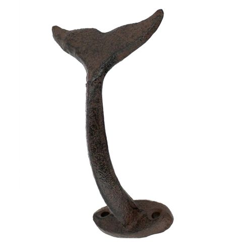 ORIGEN Home Decor Pecha Cola Ballena Percheros Gris Hierro Colado Vintage 9x8x10cm<br /><br />