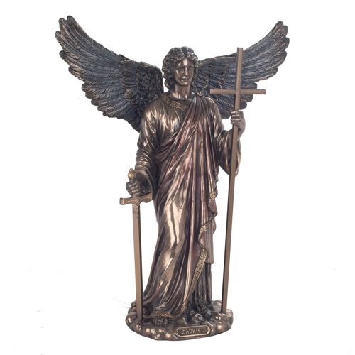 By SIGRIS Arcángel Zadkiel Figura De Colección De La Misericordia, Perdón Y Libertad Figuras Bronce Colección Clásico