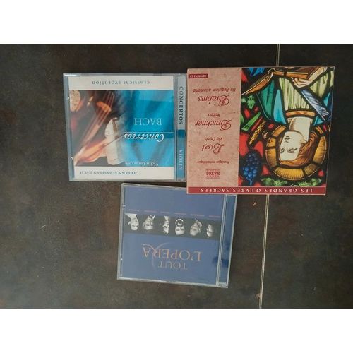 Lot 3 Cd Musique Classique Avec Les Grands Oeuvres Sacrées, Bach Et Tout L'Opéra
