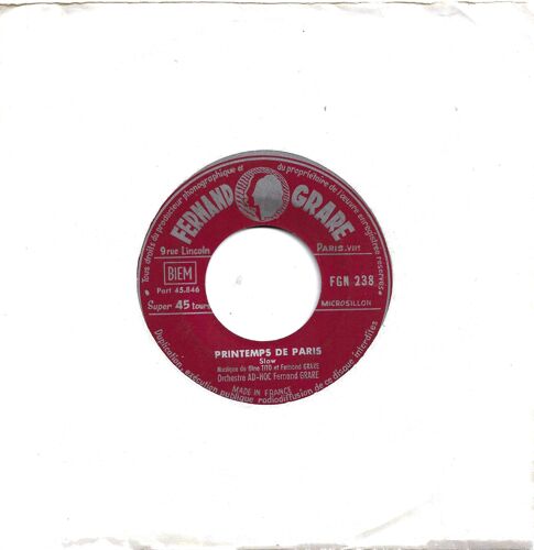 Orchestre Ad-Hoc Fernand Grare : Printemps De Paris (Gino Tito, Fernand Grare) / A Tue Tete (H. Lenglet, Fernand Grare)