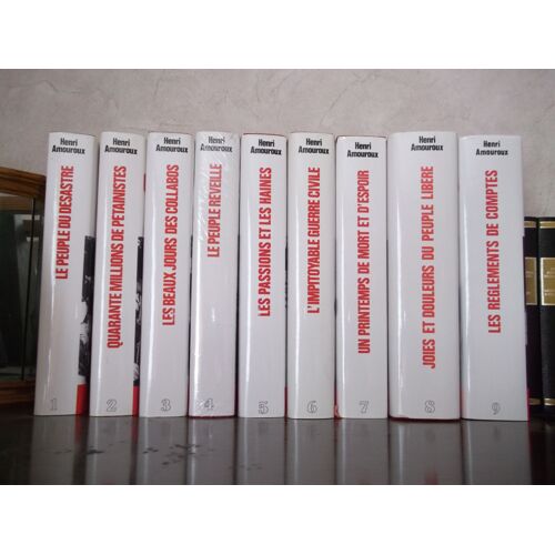 Lot De 9 Livres La Grande Histoire Des Français Sous Et Après L'occupation De 1939 À 1945, Éditions Robert Laffont