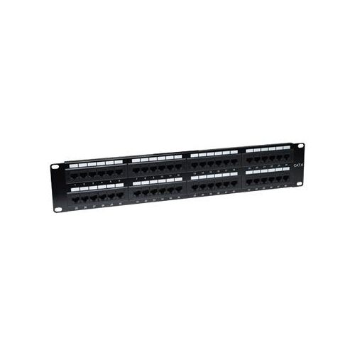 Intellinet Platine de brassage CAT6, 48 ports, UTP, 2U - Tableau de connexions - CAT 6 - UTP - RJ-45 X 48 - noir - 2U - 19