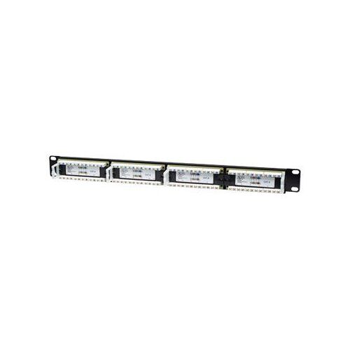 Intellinet Platine de brassage CAT6, 24 ports, UTP, 1U - Tableau de connexions - CAT 6 - UTP - RJ-45 X 24 - noir - 1U - 19