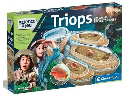 Kit Aquarium Eleve Des Triops, Animaux Prehistoriques - Culture, Observation - Coffret Experiences 8 Ans - Set Jeu Science Et Carte