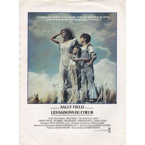 Les Saisons Du Coeur, Synopsis, Robert Benton, Sally Field, Lindsay Crouse, Ed Harris, Amy Madigan