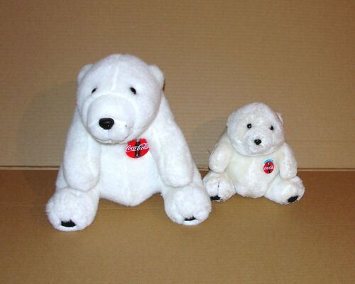 Coca Cola Lot 2 Peluches Ours Blanc Coca Cola Plush Design