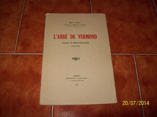 L Abbé De Vermond Lecteur De Marie Antoinette1770-1789